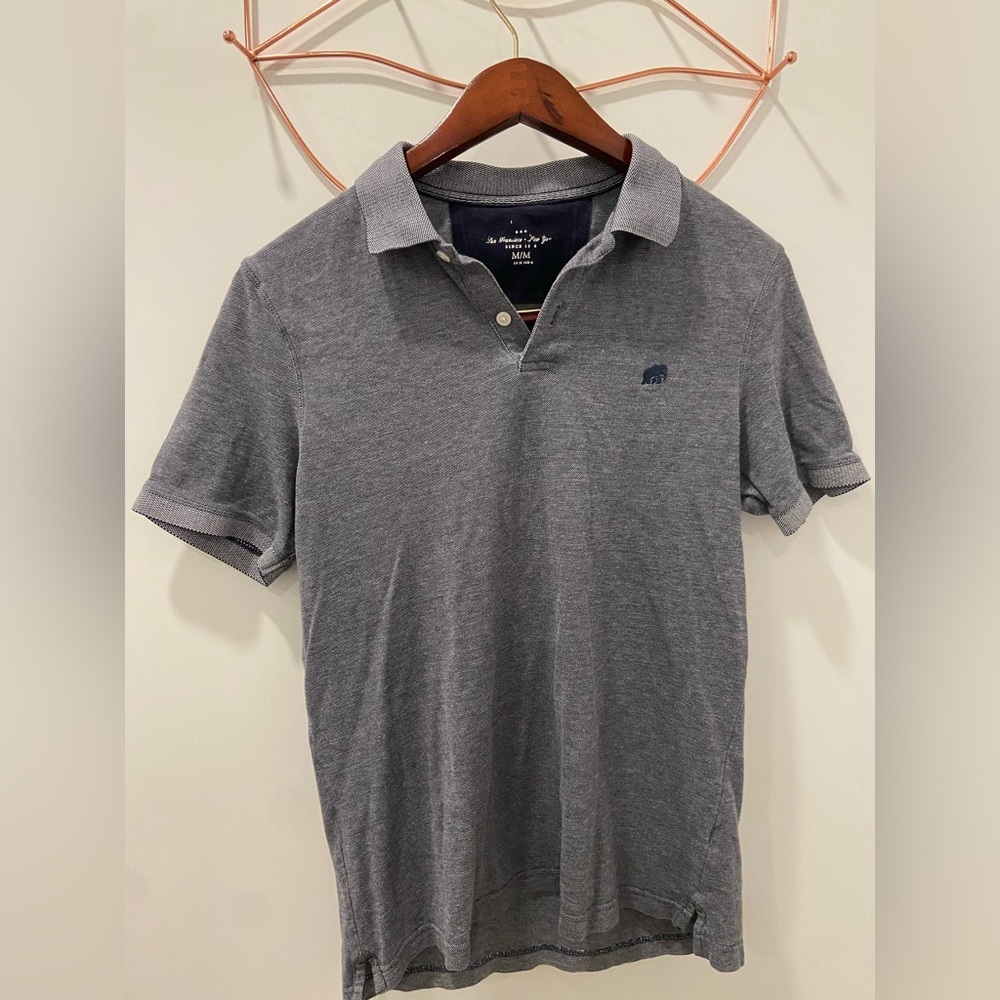 Banana Republic Gray Polo Shirt